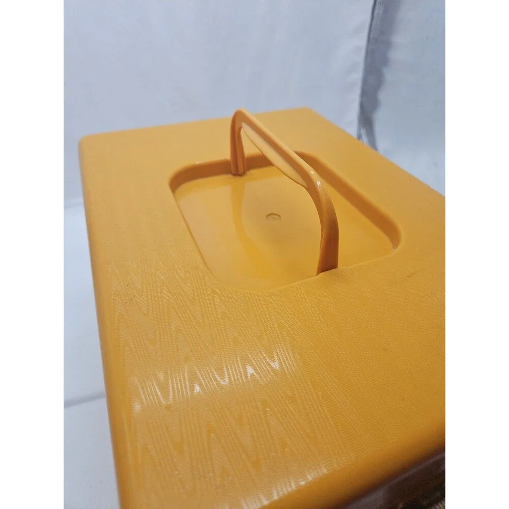 Vintage Wilson Wil-Hold Yellow Plastic File Box 12